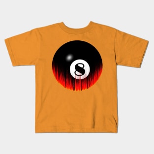 Flaming Eight-ball Kids T-Shirt